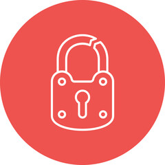 Broken Lock Icon