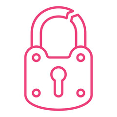 Broken Lock Icon