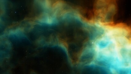 Universe filled with stars, nebula and galaxy
