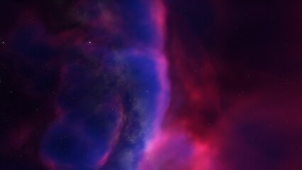 Universe filled with stars, nebula and galaxy
