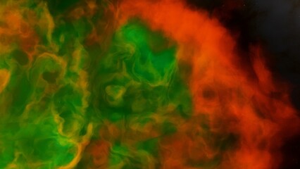 Space background. Nice clean colorful nebula with star field. 3D rendering
