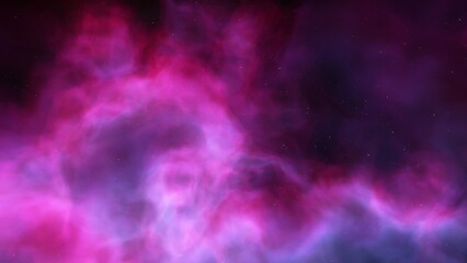 Space background. Nice clean colorful nebula with star field. 3D rendering
