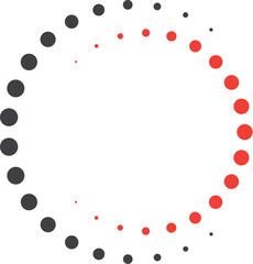 Half Circle Dot Vector Template design for your brand