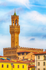 Palazzo Vecchio tower in Florence, Italy