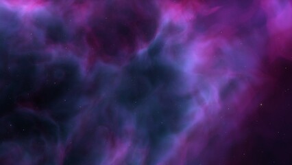 Space background. Nice clean colorful nebula with star field. 3D rendering
