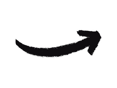 Marked arrow isolated on background. Arrow marker isolated png transparent. arrow mark hand drawn. 
Arrows icon. Arrow drawn with black marker on white background