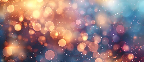 Elegant bokeh background with soft pastel light circles, dreamy theme, ethereal, Multilayer, serene ambiance backdrop