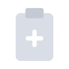 Have a look at this amazing icon of medical record, vector of patient medical data