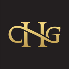 CHG luxury logo design Template for your brand