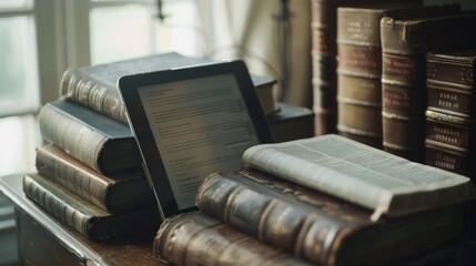 Modern and Traditional Bible Study Setup