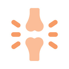 A scalable icon of human joints, medical and healthcare vector