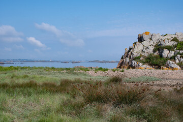 Paysage de mer à Ploubazlanec en Bretagne