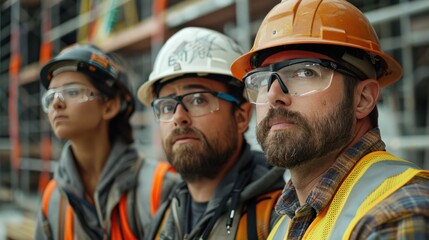 The diverse three-person construction team will demonstrate expertise and commitment to excellence in all aspects of the job.