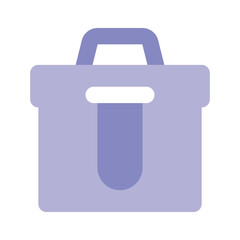 Test tube inside bag showing concept icon of laboratory samples