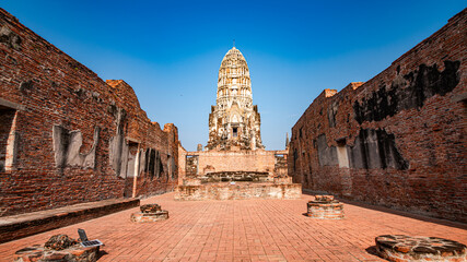 Wat Ratchaburana is an ancient temple over six hundred years old, built during the Ayutthaya period. Located in Ayutthaya Province, Thailand.