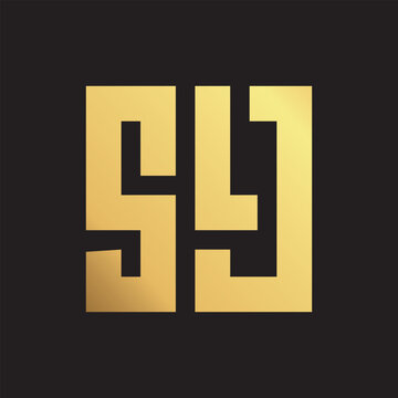 SLJ letter Luxury logo design