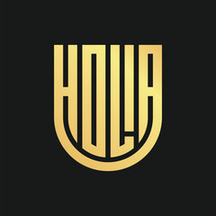 Luxury Golden Letter Logo design for your fashion