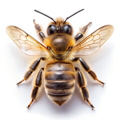 bee isolated on white background