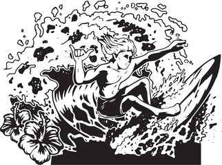 person in the sea 🌊 skating the board in the flood