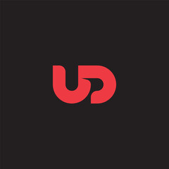 UD monogram logo in red color.