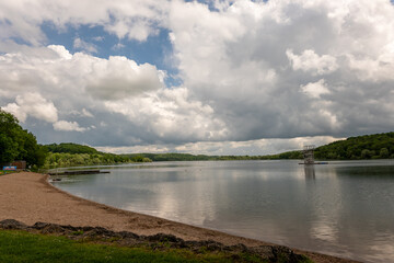 Fototapeta premium Lake of the Liez, haute marne, France