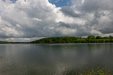 clouds over the lake