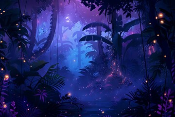 fairy painting jungle background