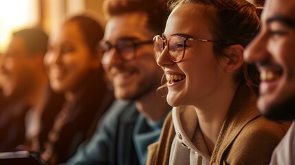 Obraz premium Happy university student in their 20s