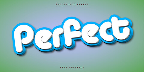 Perfect Text Style Effect. Editable Graphic Text Template.