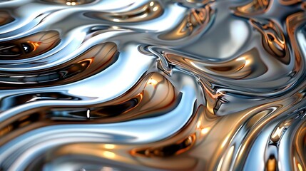 Background Texture, Reflective metal surface with a polished finish and abstract designs Illustration image,