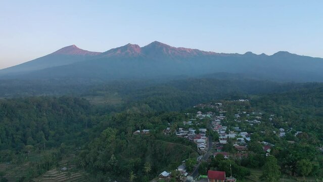 Senaru village at Mount Rinjani, Lombok, Indonesia