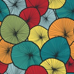 seamless pattern with umbrellas