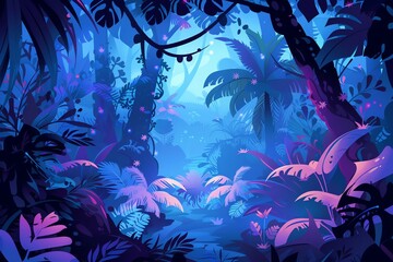 fairy painting jungle background
