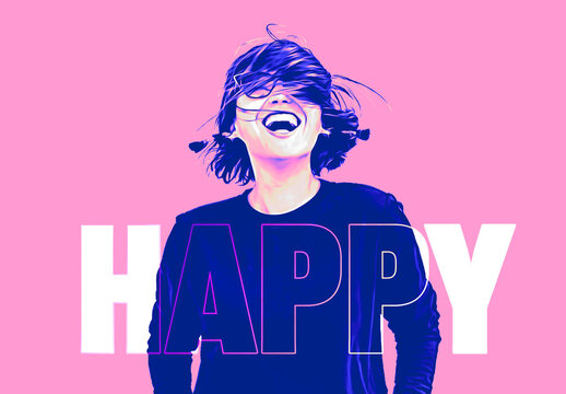 Monocolor Text and Image Effect