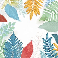 Fototapeta premium autumn leaves pattern