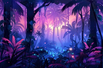 fairy painting jungle background
