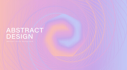 Abstract vector purple background, poster or banner with swirl.