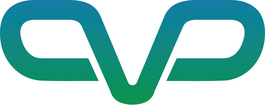 OVP letter logo design for your brand