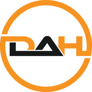 DAH letter Logo design