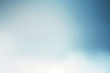 Serene Blue Gradient Background with Soft Light Transition