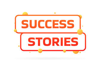 Success stories sign icon. Flat style. Vector icon
