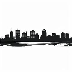 Richmond city skyline vector illustration skyline