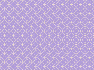 紫の七宝柄パターン