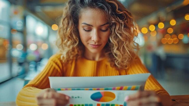 Close-up of a businesswoman hands analyzing competitor data on her tablet, focusing on market research.