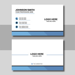Creative and modern business card template. Business card for business and personal use. Vector illustration design. Horizontal layout, Print ready.