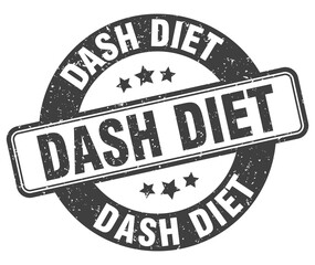 dash diet stamp. dash diet label. round grunge sign