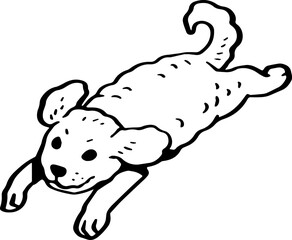 cute cartoon dog drawing.