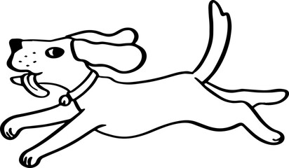 cute cartoon dog drawing.