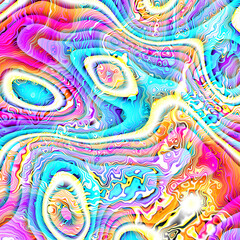 Abstract colorful wavy groovy psychedelic background