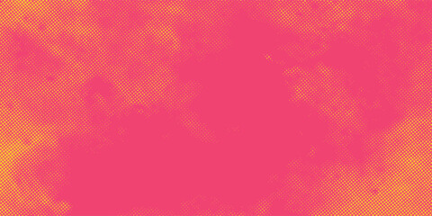 Orange and magenta retro comic pop art background with dots, halftone background vector illustration